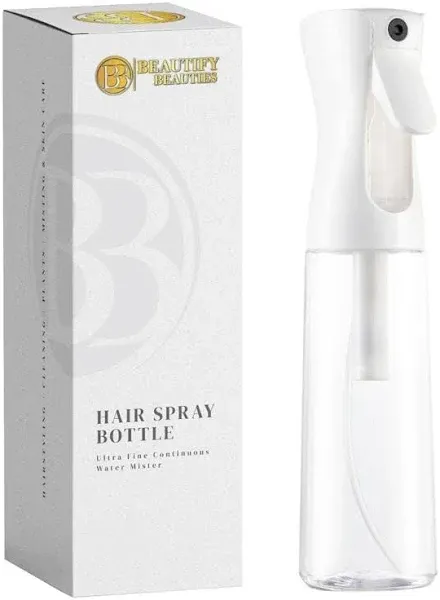 BeautifyBeauti<wbr/>es Spray Bottle For Hair – Continuous Mister 10.1 Ounces, Clear 