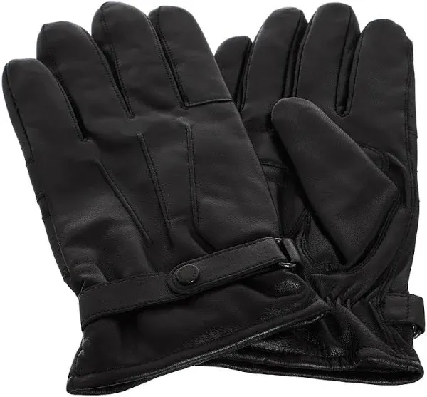 Barbour Burnished Leather Thinsulate Gloves Mens