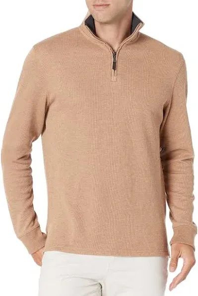 Amazon Essentials Men's Quarter-Zip French Rib Sweater