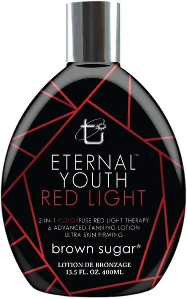 Brown Sugar Eternal Youth Red Light Therapy Indoor Tanning Lotion 13.5 oz