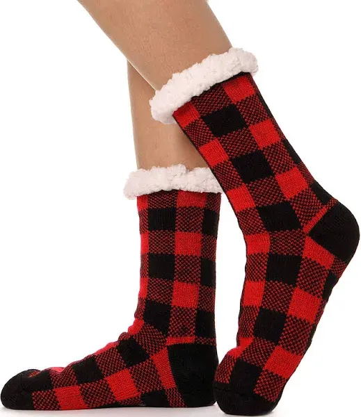 ANTSNAG Womens Slipper Socks Fuzzy Fluffy Cabin Cozy Winter Thick Warm Comfy Fle