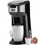 Tru Dual Brew Single Serve Coffee Maker - Black