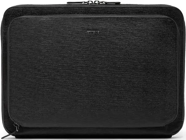 Tumi Nassau Laptop Portfolio - Black Embossed