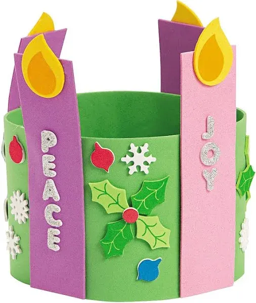 Fun Express Advent Foam Candle Stand Up Wreath