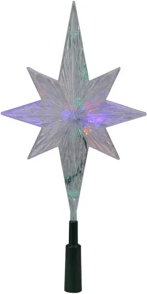 Kurt Adler 11.25-Inch UL Polar Star Treetop with LED Color-Changing Light Tree Topper