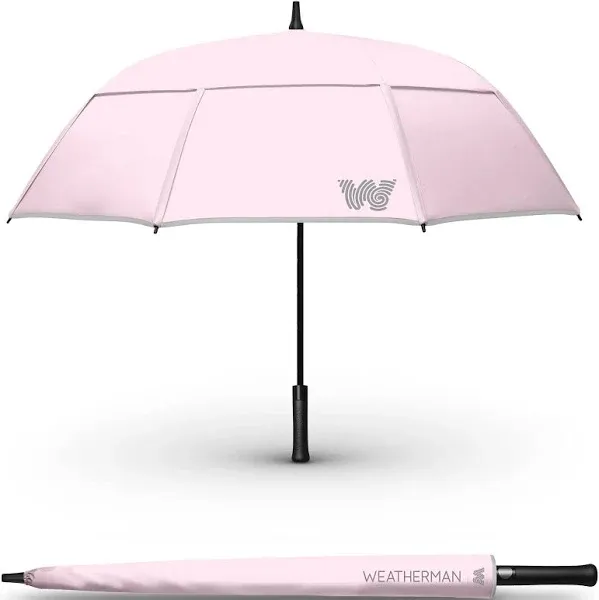 Windproof Stick Umbrella in Pink