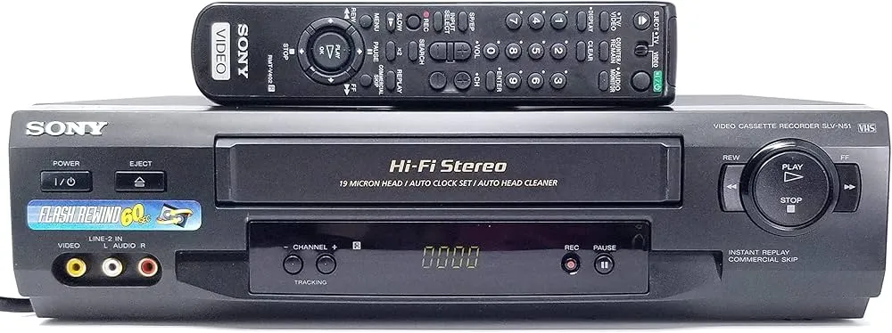 Sony SLV-N51 4-Head Hi-Fi Stereo VHS Recorder Player