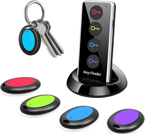 Midlocater Key Finder,85dB+ Item Rf Locator Tags with 131ft. Working Range,Key Tracker Remote Finder Locator with Sound for Finding Wallet