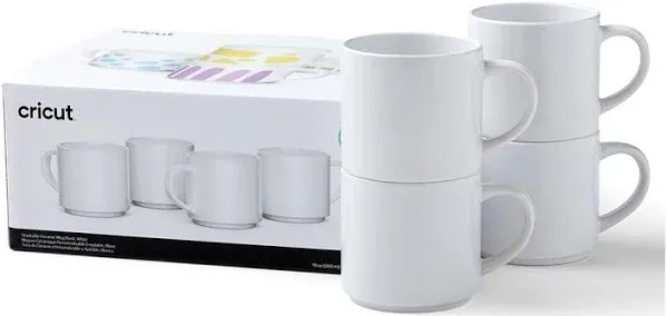 Cricut Stackable Ceramic Mug Blank White