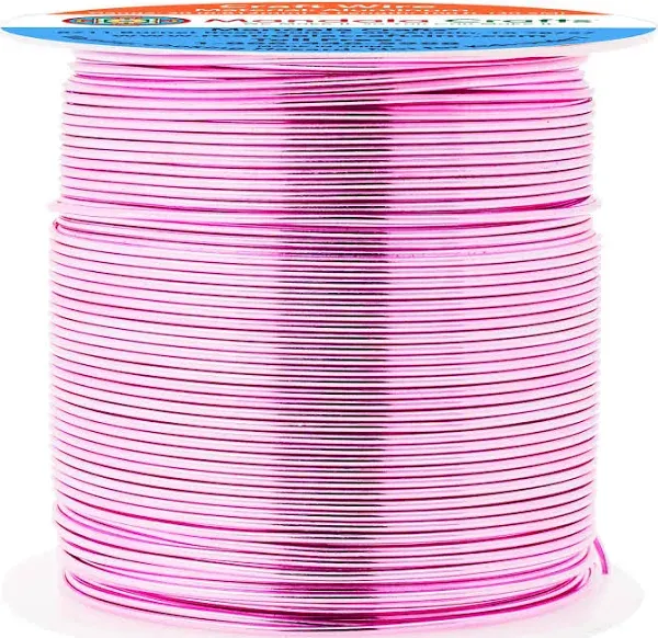 Anodized Aluminum Wire for Sculpting, Armature, Jewelry Making, Gem Metal Wrap, Garden - The Wire is Soft, Flexible, Bendable, Pliable (14 Gauge, Copper Tone) by Mandala Crafts