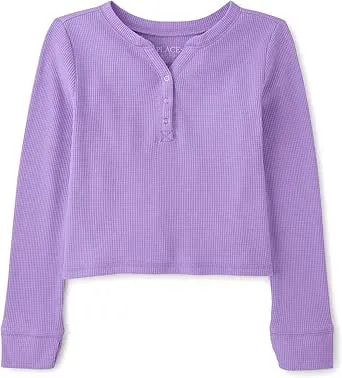 The Children's Place Girls' Thermal Henley Top