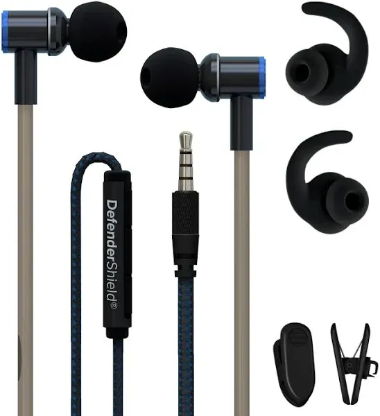 DefenderShield Air Tube Stereo Earbuds