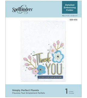 Spellbinders Simply Perfect Florets Embossing Folder