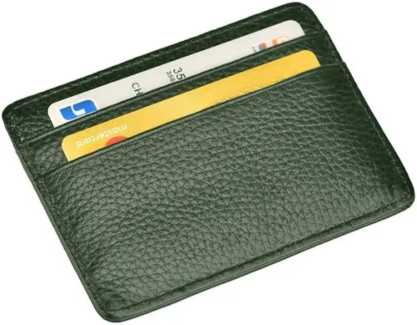 EASTNIGHTS Credit Card Holder Slim Wallet Leather Minimalist Wallet with ID Window