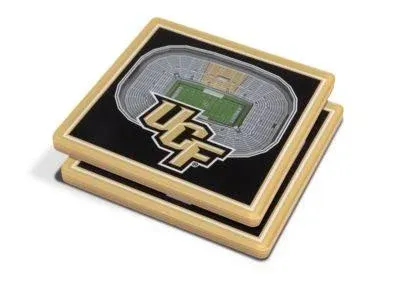 YouTheFan NCAA Central Florida Knights 3D StadiumView Coasters