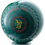 Drakes Pride Professional Bowls - Green / Green, Gripped, Size 2, Heavy