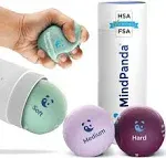 Mind & Body Stress Balls for Adults Triple Density Squeeze Balls for Hand Therapy & Grip Strengthening