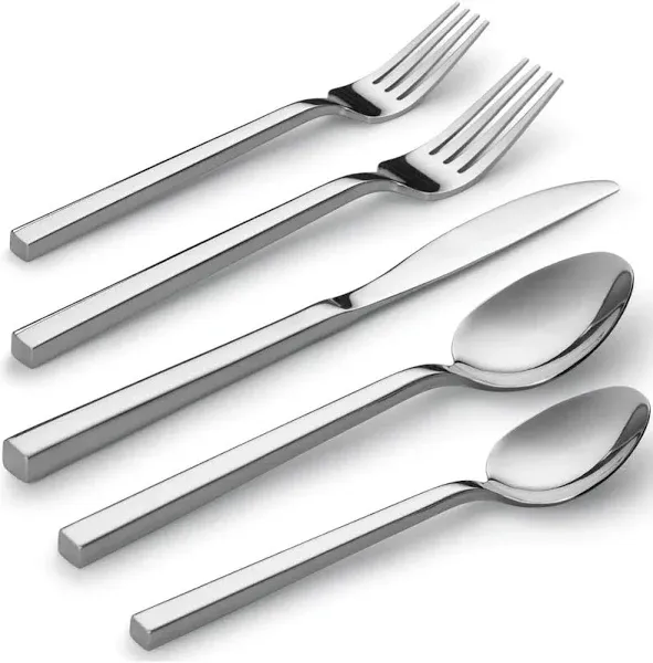 Forged Silverware Set 18/10 Stainless Steel Flatware Set T For 4 20piece Cutlery