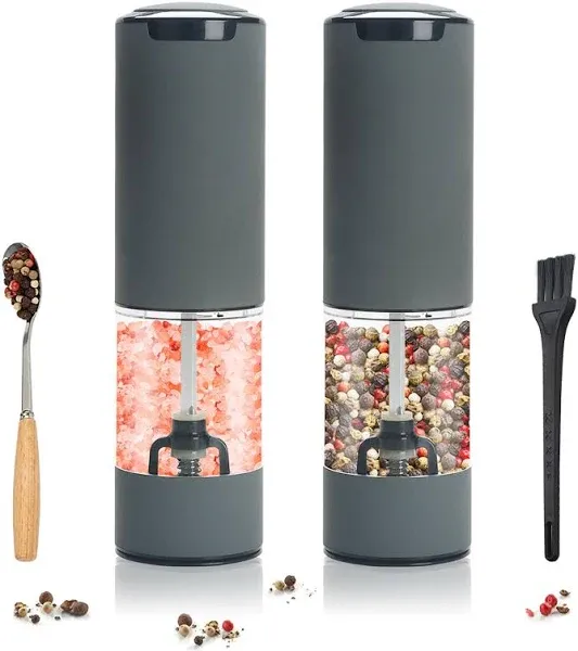 Electric Salt and Pepper Grinder Set Rechargeable No Battery Needed Automatic...