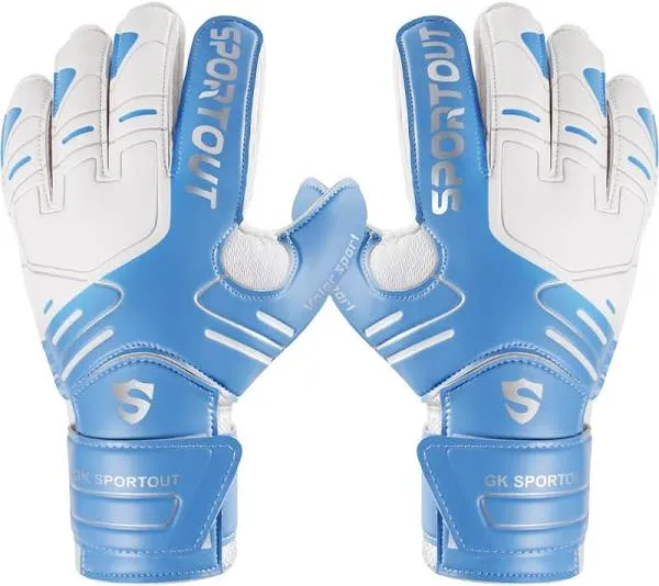 Sportout Youth Adult Goalie Goalkeeper Gloves,Strong Grip for The Toughest Saves