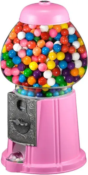 Great Northern Popcorn 15" Vintage Metal and Glass Gumball Machine - Pink