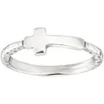 Silpada Simplex Cross Horizontal Cross Textured Ring