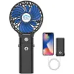 Portable Handheld Fan with Power Bank 2 IN 1 Hand Fan 5200mAh Rechargeable Ba...