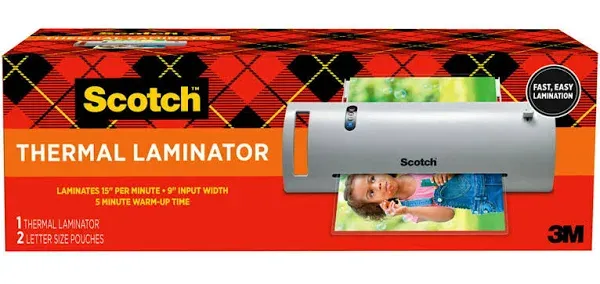 Scotch Thermal Laminator TL902 Includes 2 x Sheets Up to 9&#034; New in Box