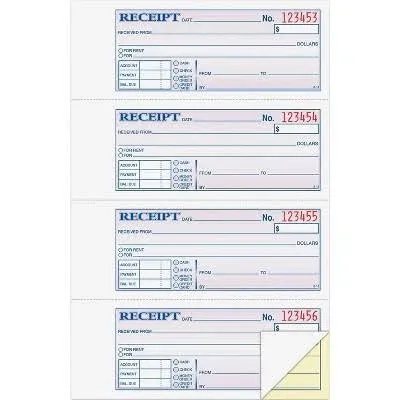 Adams Money/rent Receipt Book