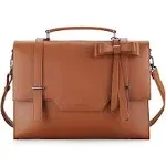 WOMEN&#x27;S Messenger Bag, Laptop Bag Brown