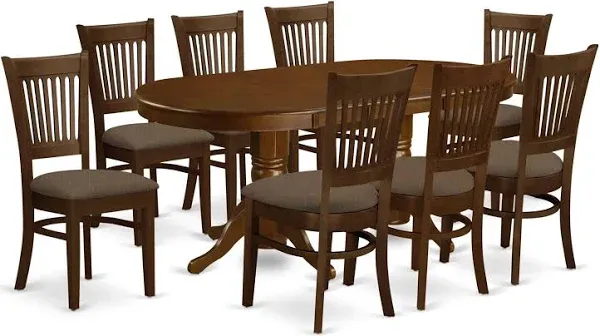 9  Pc  Dining  room  set  for  8  Dining  Table  with  Leaf  and  8  Kitchen...