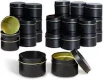 Candle Tins 8oz, 24 Piece Candle Tin Cans Bulk Candle Containers for Candle M...