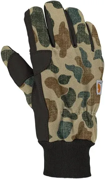 Carhartt s Insulated Duck Synthetic Leather Knit Cuff Glove