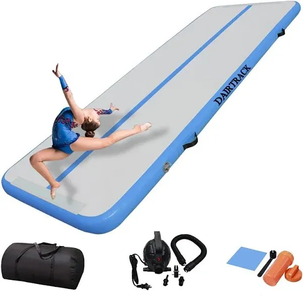 IBATMS Air Tumbling Mat 10ft/13ft/16ft/20ft Inflatable Gymnastics Air Mat for Gymnastics Training/Home Use/Cheerleading/Yoga/Water