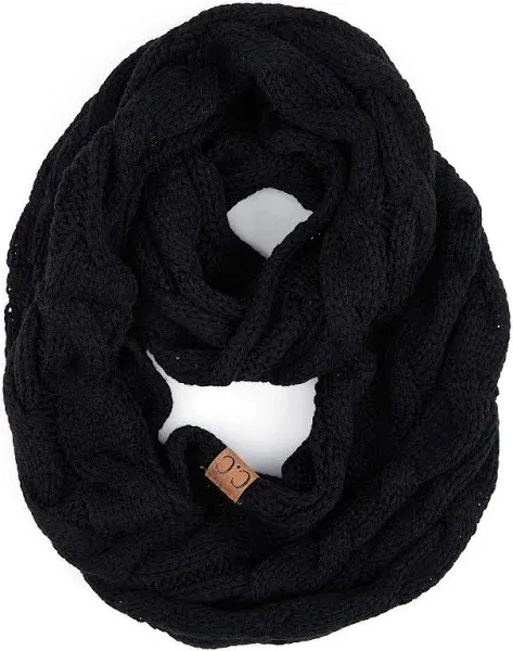 C.C Exclusives Cable Knit Chunky Knit Infinity Scarf