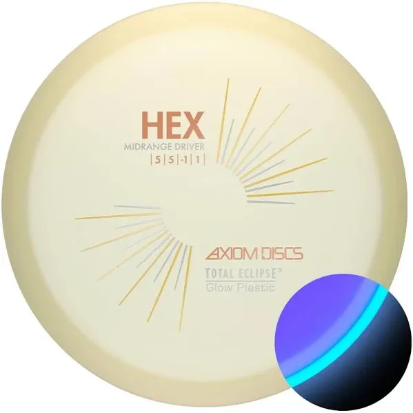 Axiom Discs Total Eclipse Glow 2.0 Hex Disc Golf Midrange