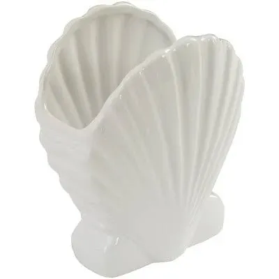 Coastal Compass Home Decor Seashell Ripples Utensil Holder