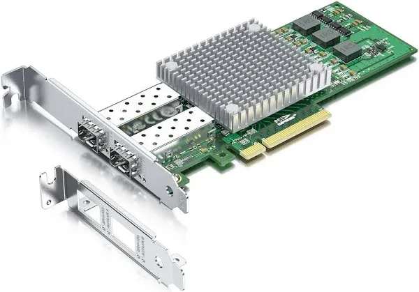 ipolex 10GbE NIC Dual SFP+ Ports PCI-E Network Card with Broadcom BCM57810S Controller, Compatible with BCM57810, 10Gbps Ethernet Adapter, Supports Windows/Windows Servers/Linux/Vmware and more