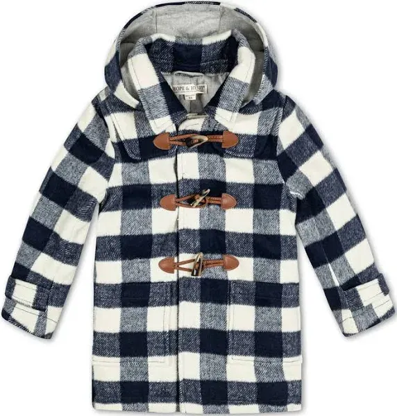 Hope & Henry Boys' Quilted Barn Coat with Detachable Hood