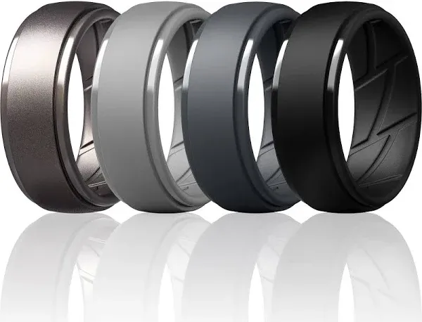 Thunderfit Men's Breathable Silicone Rings