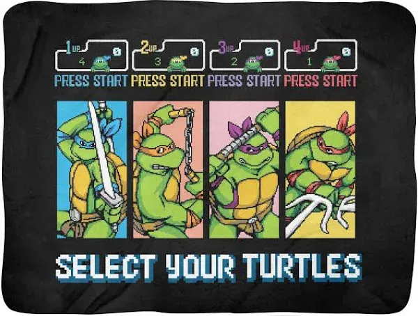 Surreal Entertainment Teenage Mutant Ninja Turtles Throw Blanket