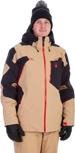 Spyder Men's Leader Insulated Hooded Ski Snow Jacket