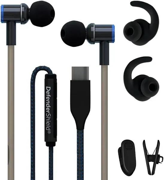 DefenderShield Air Tube Stereo Earbuds