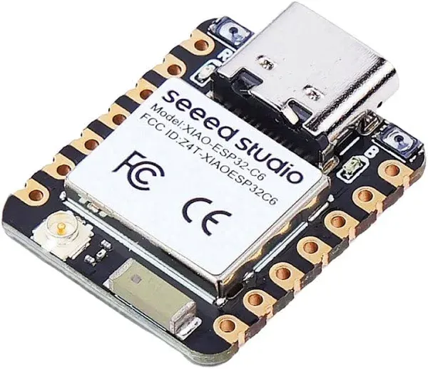 Seeed Studio XIAO ESP32C6 WiFi6+Bluetoot<wbr/>h 5 Supports Zigbee/matter Development