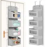 Utopia Home Over The Door Organizer 4 Shelf Hanging Closet Organizers and Storage Organizer for Closet RV Baby Kids Closet Door