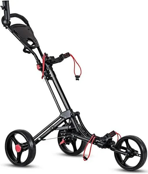 Foldable 3 Wheel Golf Pull Push Cart Trolley