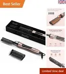 Electric Hot Comb by Terviiix, Pressing Combs for Black Hair, Wigs & Beard, Anti-Scald Straightening Comb with Keratin & Argan Oil Infused Teeth, TEM