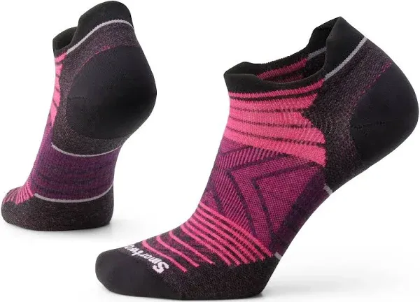 Smartwool Women's Run Zero Cushion Stripe Low Ankle Socks - White