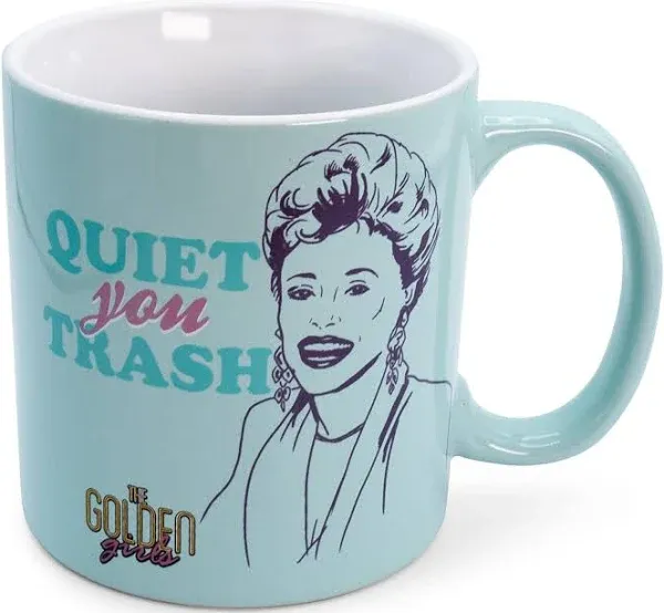 The Golden Girls &#034;Quiet You Trash&#034; Ceramic Mug | Holds 20 Ounces