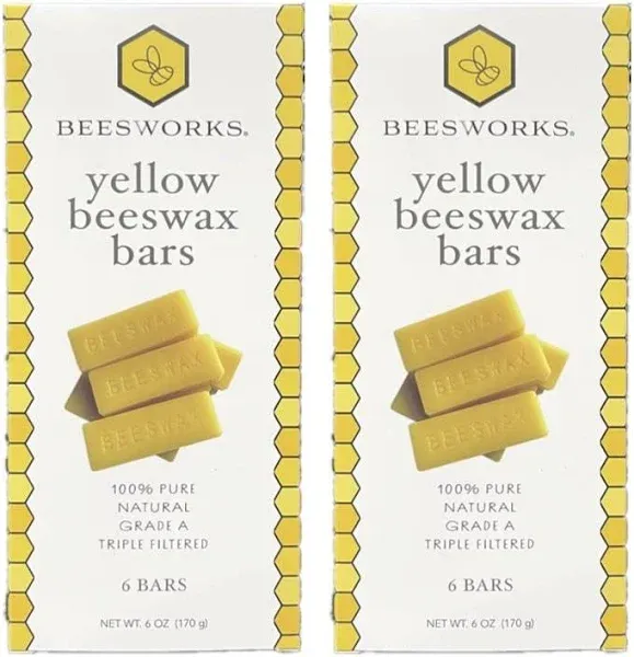 Beesworks 1oz Yellow Beeswax Bars